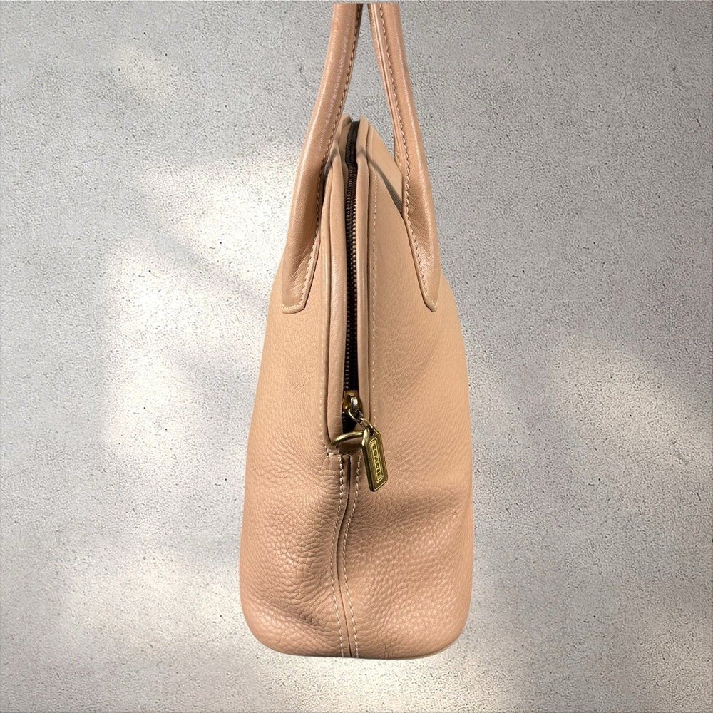 Vintage Coach Sonoma Satchel #4921 Natural Grain Leather Cream Top Handle Purse - Picture 4 of 8